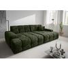 Bigsofa Bosco, Dunkelgrün B: 304 cm - Waldgrün/Schwarz, MODERN, Textil (304/87/155cm) - Livetastic