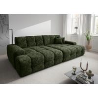 Bigsofa Bosco, Dunkelgrün B: 304 cm - Waldgrün/Schwarz, MODERN, Textil (304/87/155cm) - Livetastic