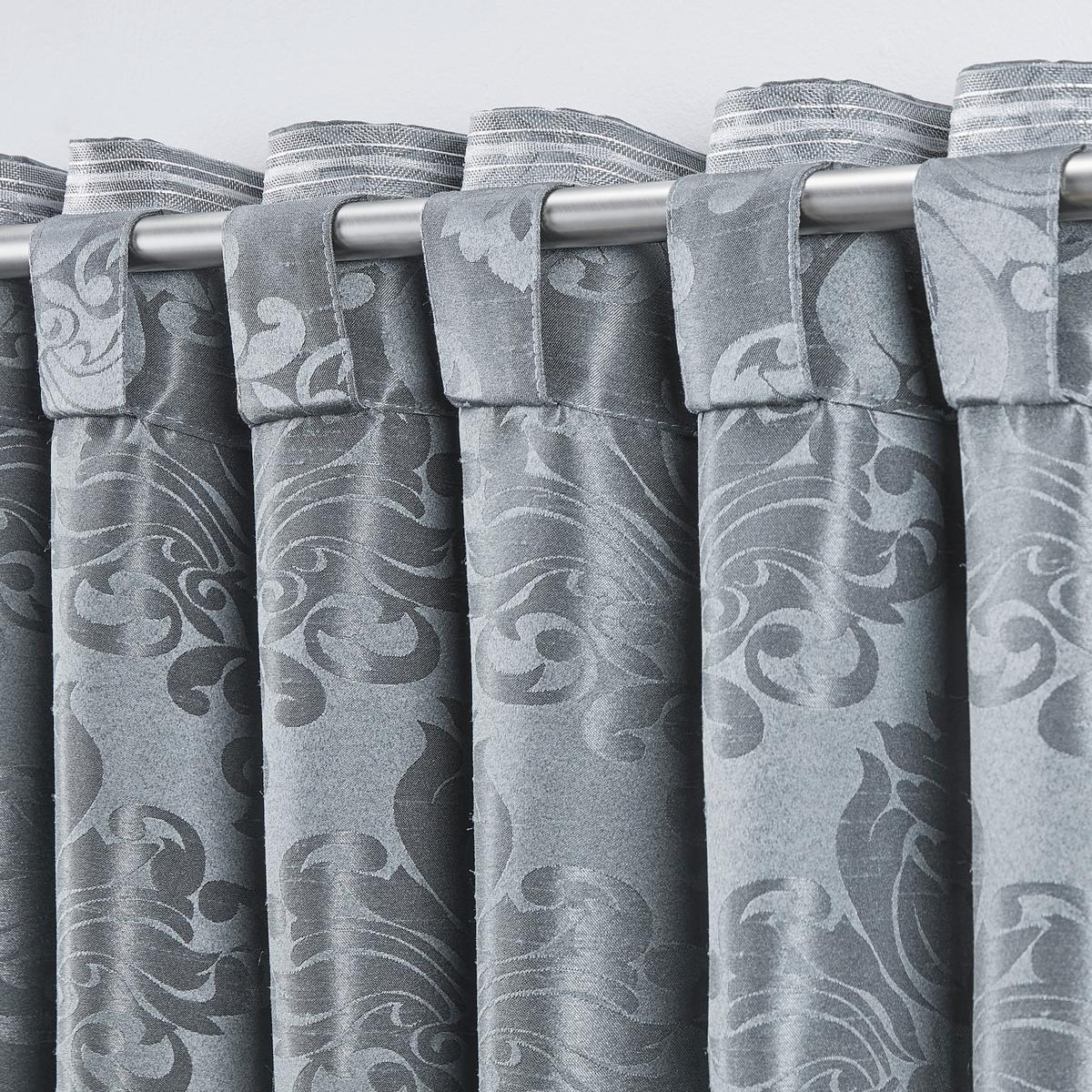 Hotový závěs Charles, 140/245 cm, šedá - šedá, Lifestyle, textil (140/245cm) - Modern Living
