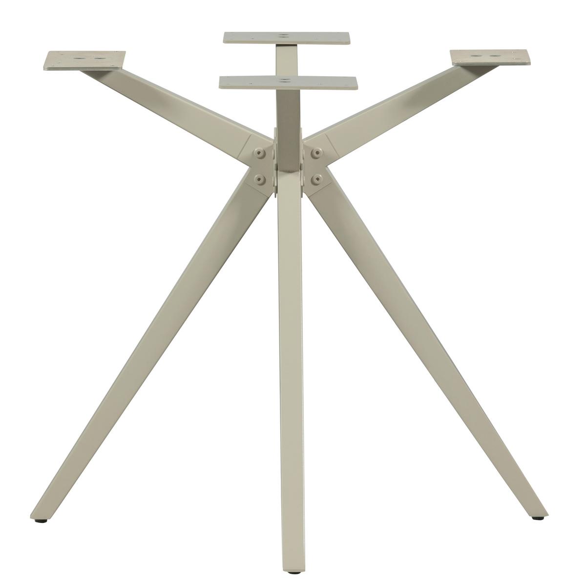 TISCHGESTELL Tablo Grau B: 80cm - Grau, MODERN, Metall (80/72/80cm) - Livetastic