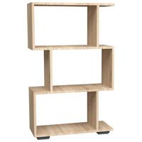 Regal Palusa Sonoma Eiche Dekor - Silberfarben/Sonoma Eiche, Design, Holzwerkstoff (60/97/24cm) - MID.YOU