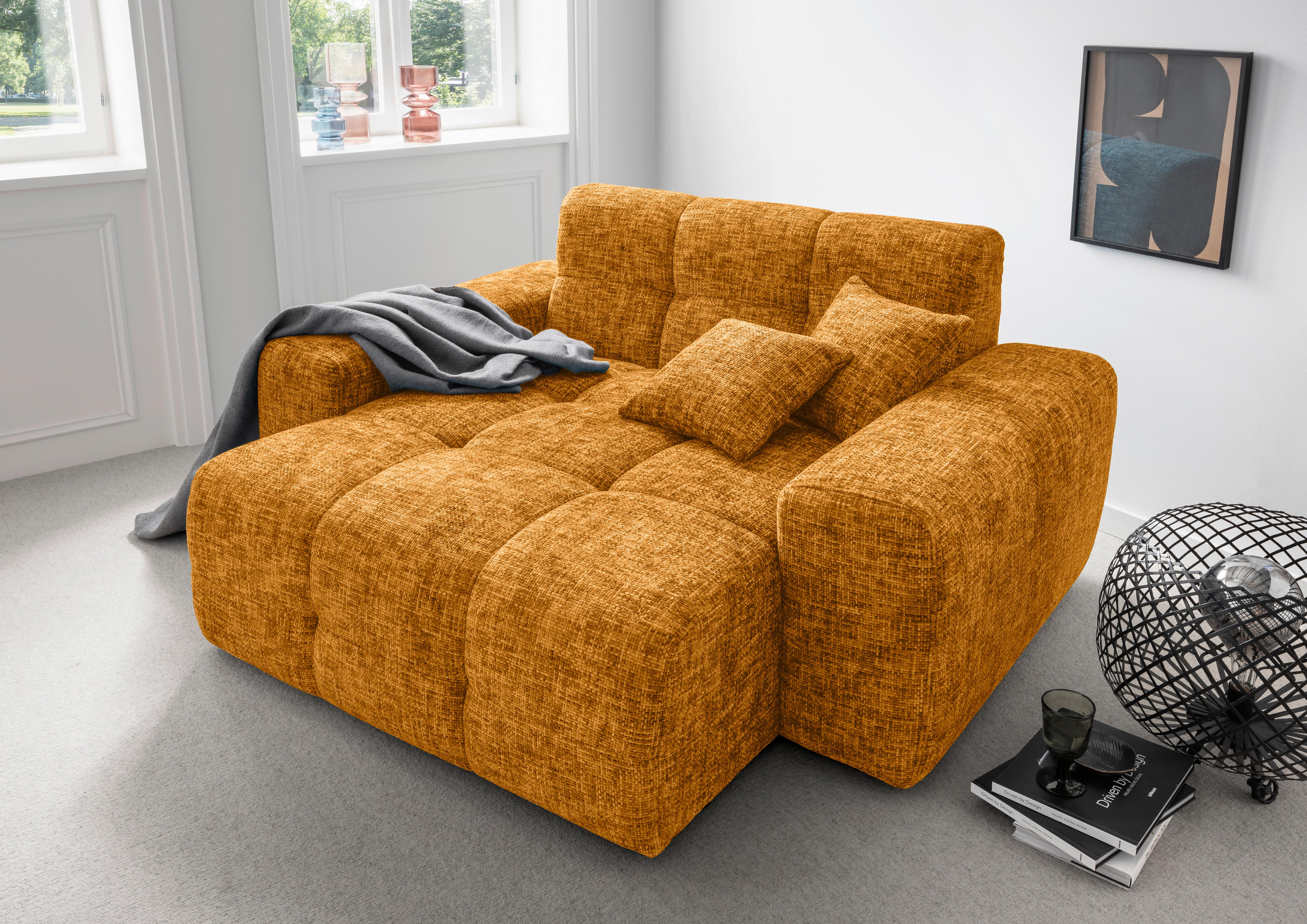 XXL-Sessel Bosco, Goldfarben B: 181 cm - Goldfarben, MODERN, Textil (181/87/155cm) - Livetastic