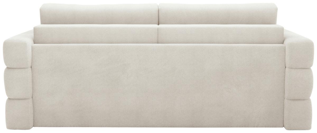 Schlafsofa Terazzo Beige B: 254cm - Beige/Schwarz, Design, Textil (254/93/167cm) - Livetastic