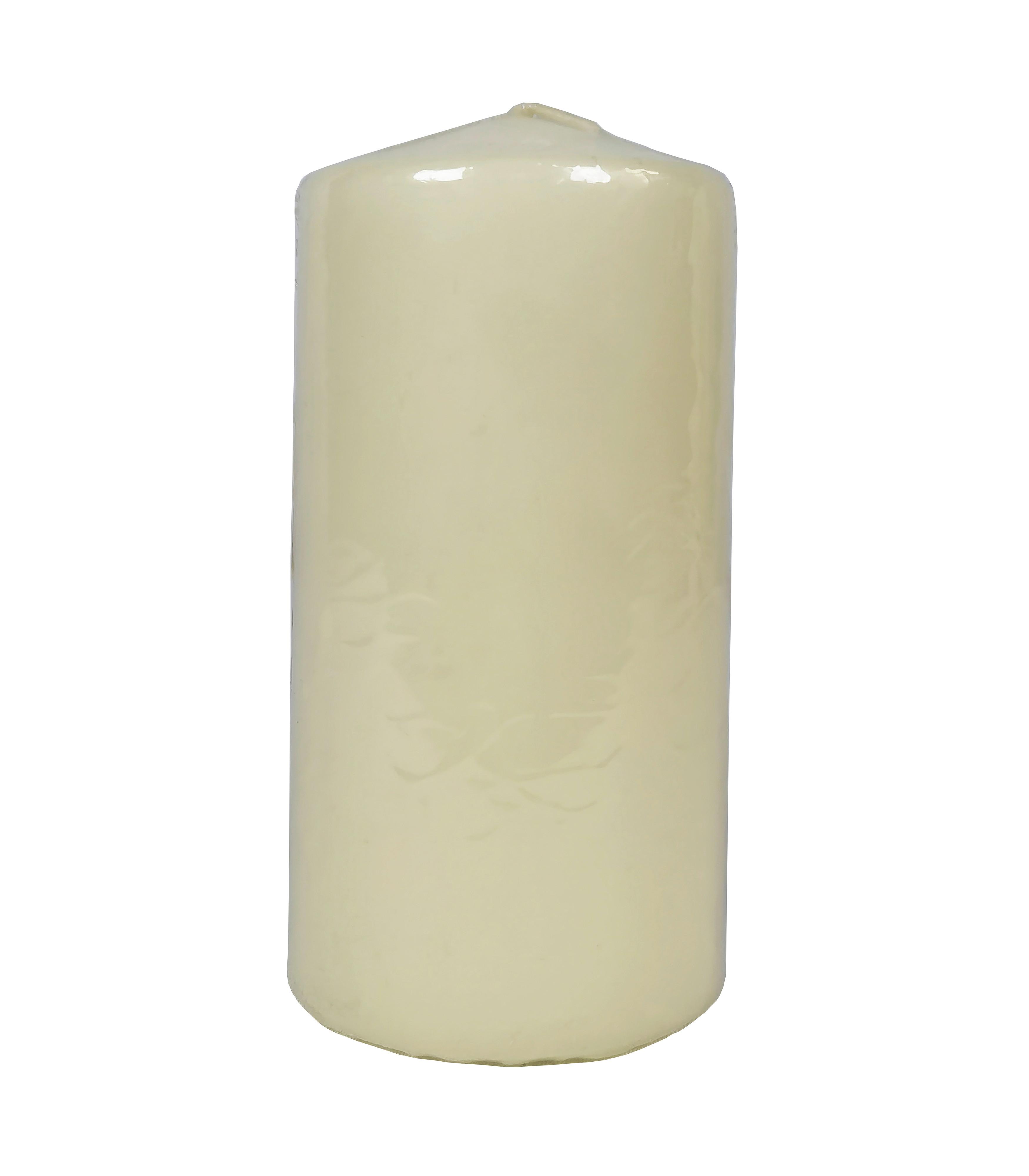 Tömbgyertya Ivy - Basics, természetes anyagok (6,5/15cm) - Luca Bessoni