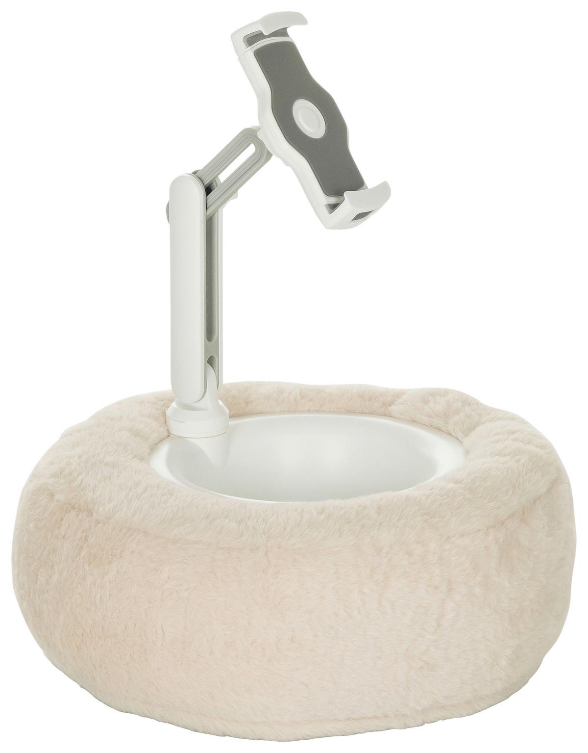 Tablethalterung Comfilap II - Beige/Weiß, Basics, Kunststoff/Textil (30/30-36/30cm) - MID.YOU