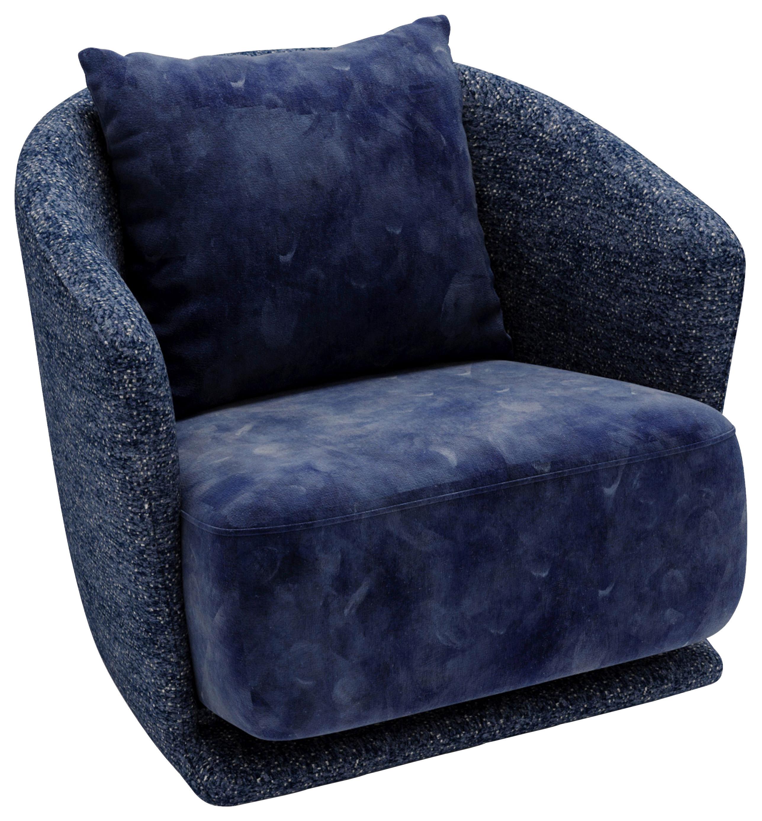 Wish Blau B: 83 Cm - Blau/Schwarz, Design, Textil (83/80/75cm) - Livetastic