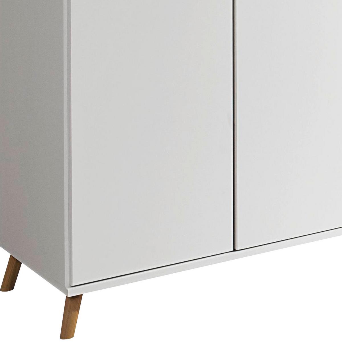 Drehtürenschrank 92cm Falun, Weiß - Weiß, Design, Holzwerkstoff (92/203/53cm) - Rauch Möbel