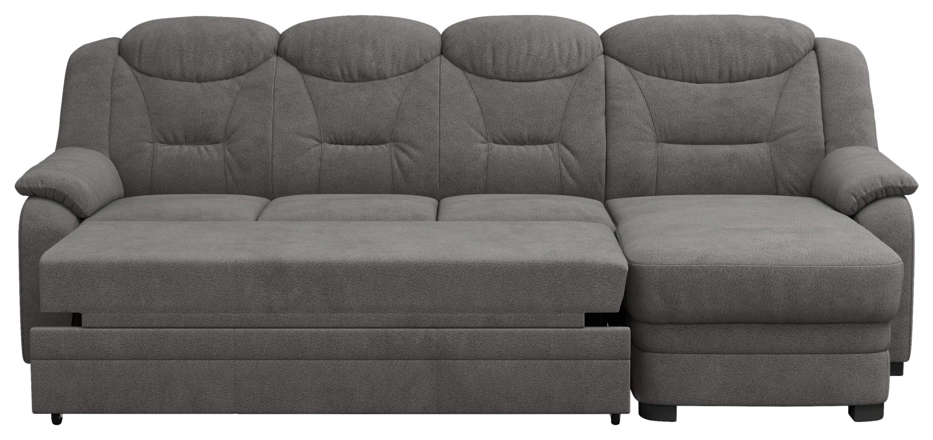 Ecksofa Marcus Anthrazit S: 257x162 Cm - Anthrazit/Schwarz, Basics, Textil (257/162cm) - MID.YOU