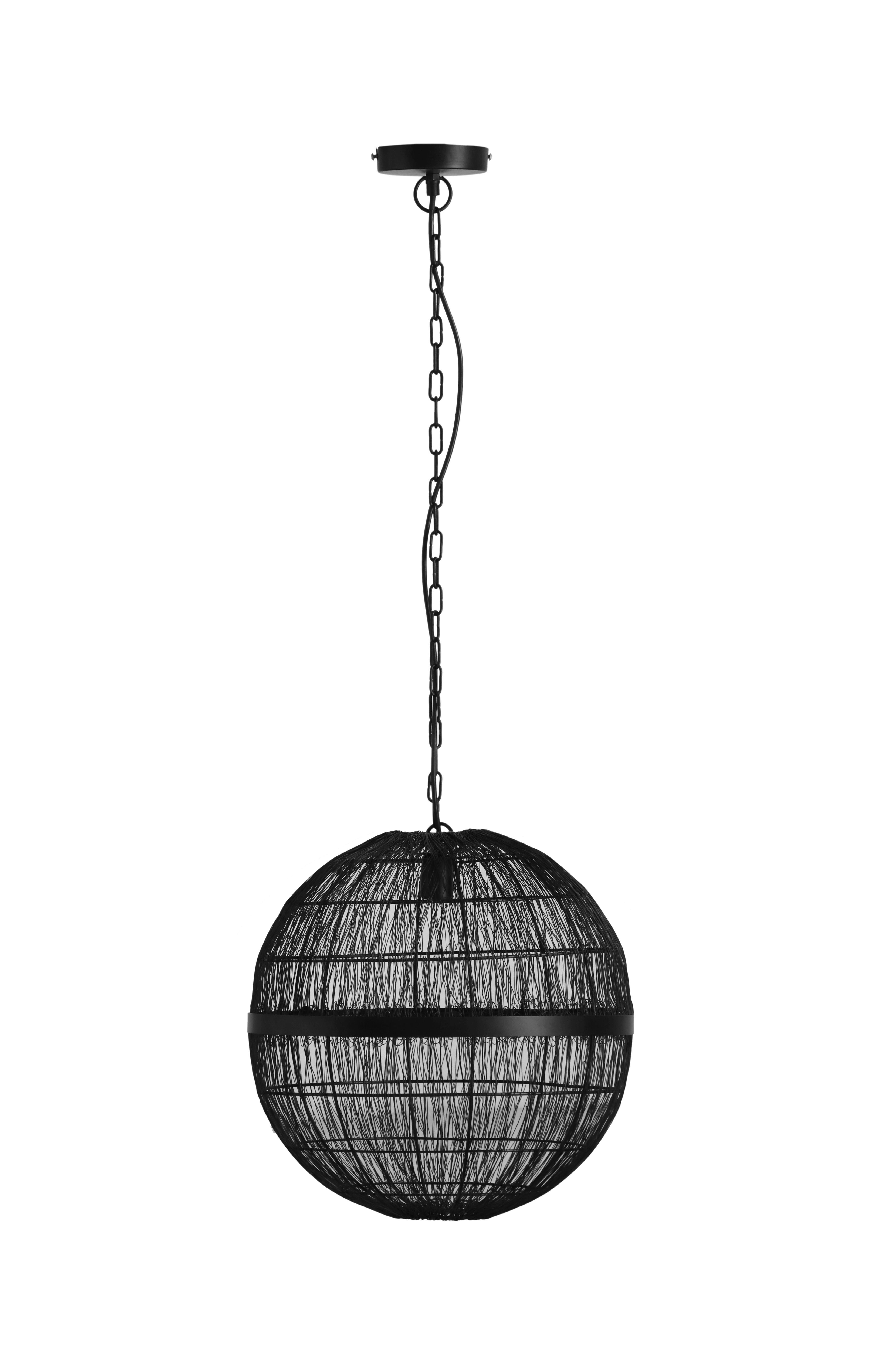 Hängeleuchte 14994h2 - Schwarz, Basics, Metall (40/120cm) - Globo