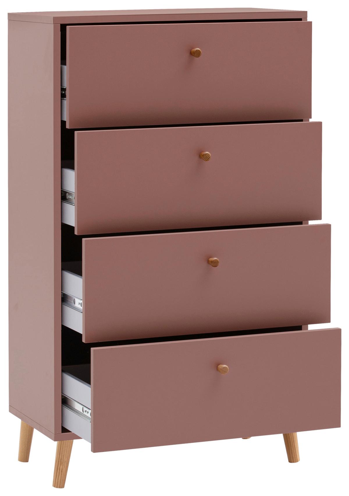 KOMMODE Bjarne Mauve B: 60,1cm - Mauve, Design, Holzwerkstoff (60,1/101,3/33cm) - MID.YOU