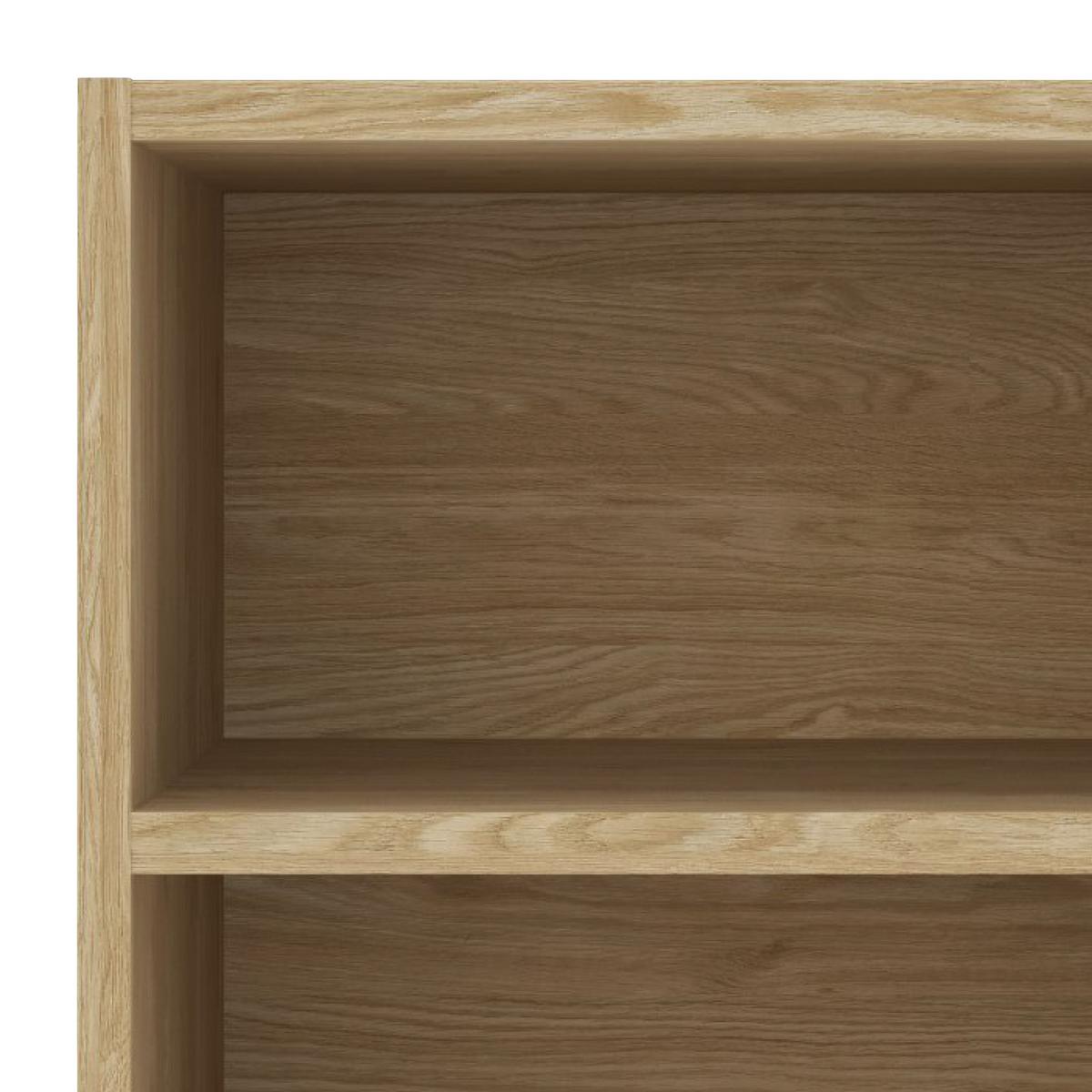 Regal Unit -Elements Maxi 45,6 cm Eichefarben - Eichefarben/Schwarz, MODERN, Holzwerkstoff (45,6/89,6/40cm) - Ondega