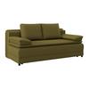 2-Sitzer-Sofa mit Schlaffunktion Alice B: 202 cm - Schwarz/Olivgrün, MODERN, Textil (202/73-92/105cm) - Luca Bessoni