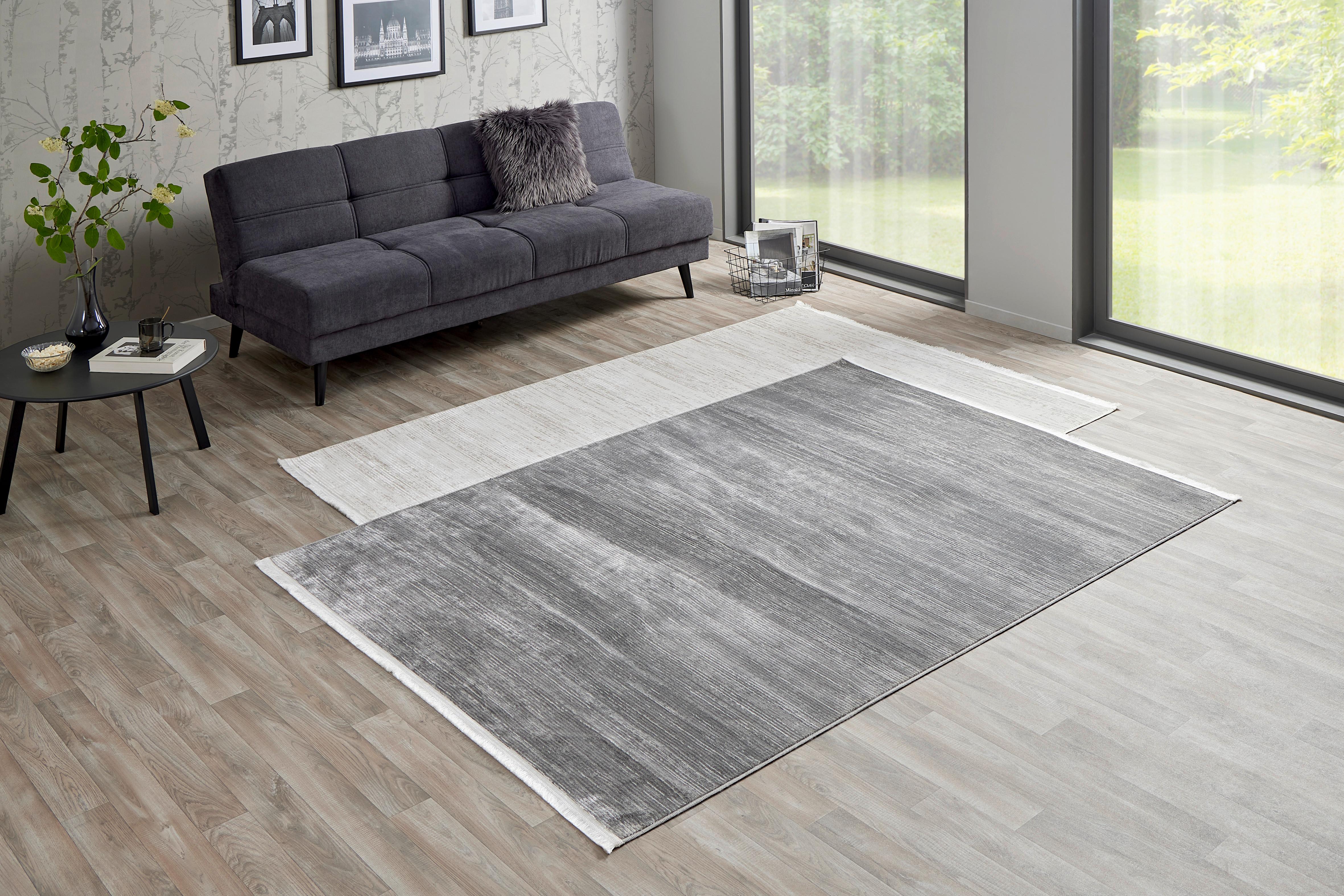 Teppich Grau Liam 160/230 cm - Grau, ROMANTIK / LANDHAUS, Textil (160/230cm) - James Wood