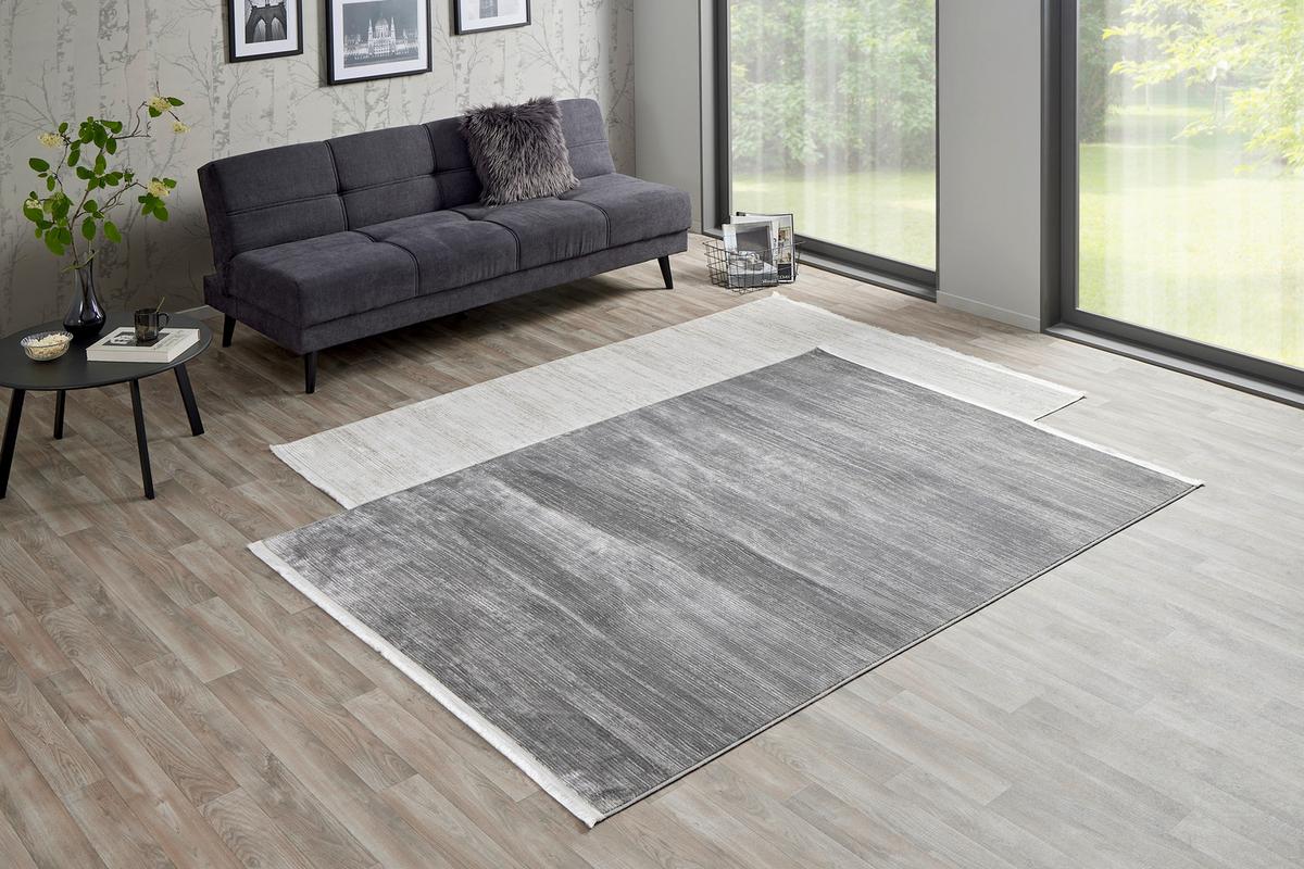 Teppich Liam - Grau, ROMANTIK / LANDHAUS, Textil (200/290cm) - James Wood