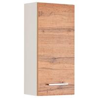 Hängeschrank Paris Eiche Wotan/weiß B: 30 Cm - Eiche Wotan/Weiß, MODERN, Holzwerkstoff (30/64/20cm) - Held