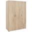 Kleiderschrank Base 3 - Eichefarben, KONVENTIONELL, Holzwerkstoff (120/177/52cm)