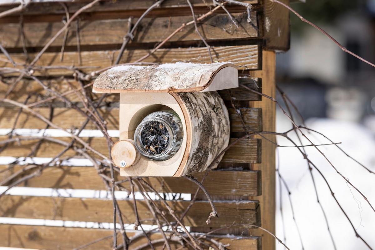 Erdnussbutterglas Halter Bxhxt: 21x17x13 Cm - Birkefarben, Basics, Holz (21/17/13cm) - Windhager