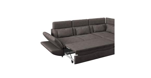 Wohnlandschaft Park - Dunkelbraun/Schwarz, MODERN, Textil (233/311cm) - Luca Bessoni