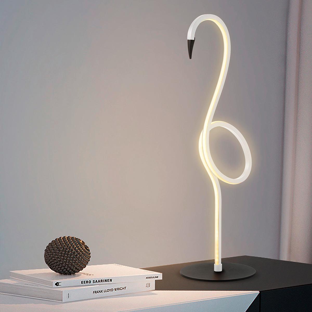 LED-Schreibtischleuchte Flamingo-Tl-Wht - Weiß, Trend, Kunststoff/Metall (15/50cm) - Elstead Lighting