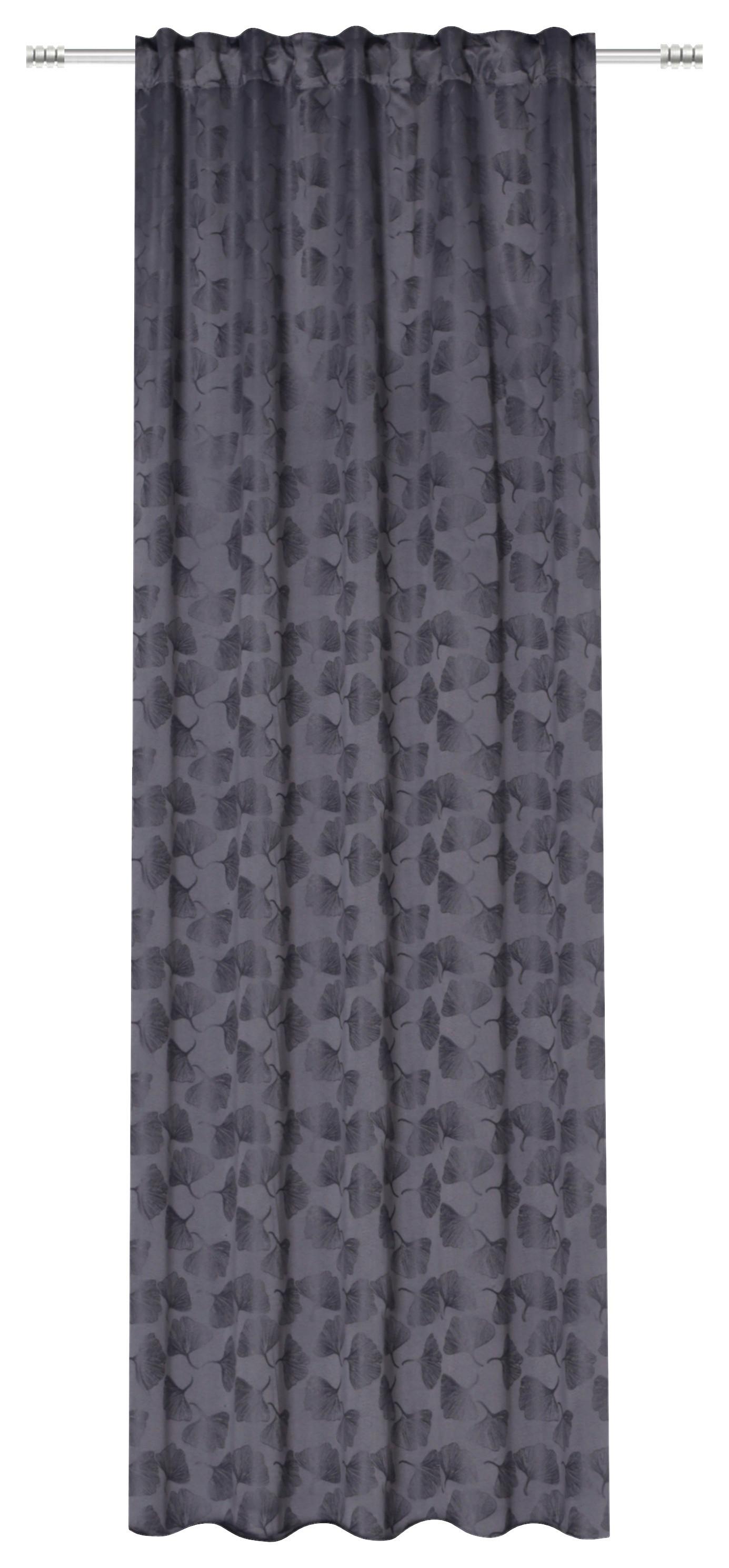 Fertigvorhang Leandra - Schwarz, MODERN, Textil (135/245cm) - Luca Bessoni