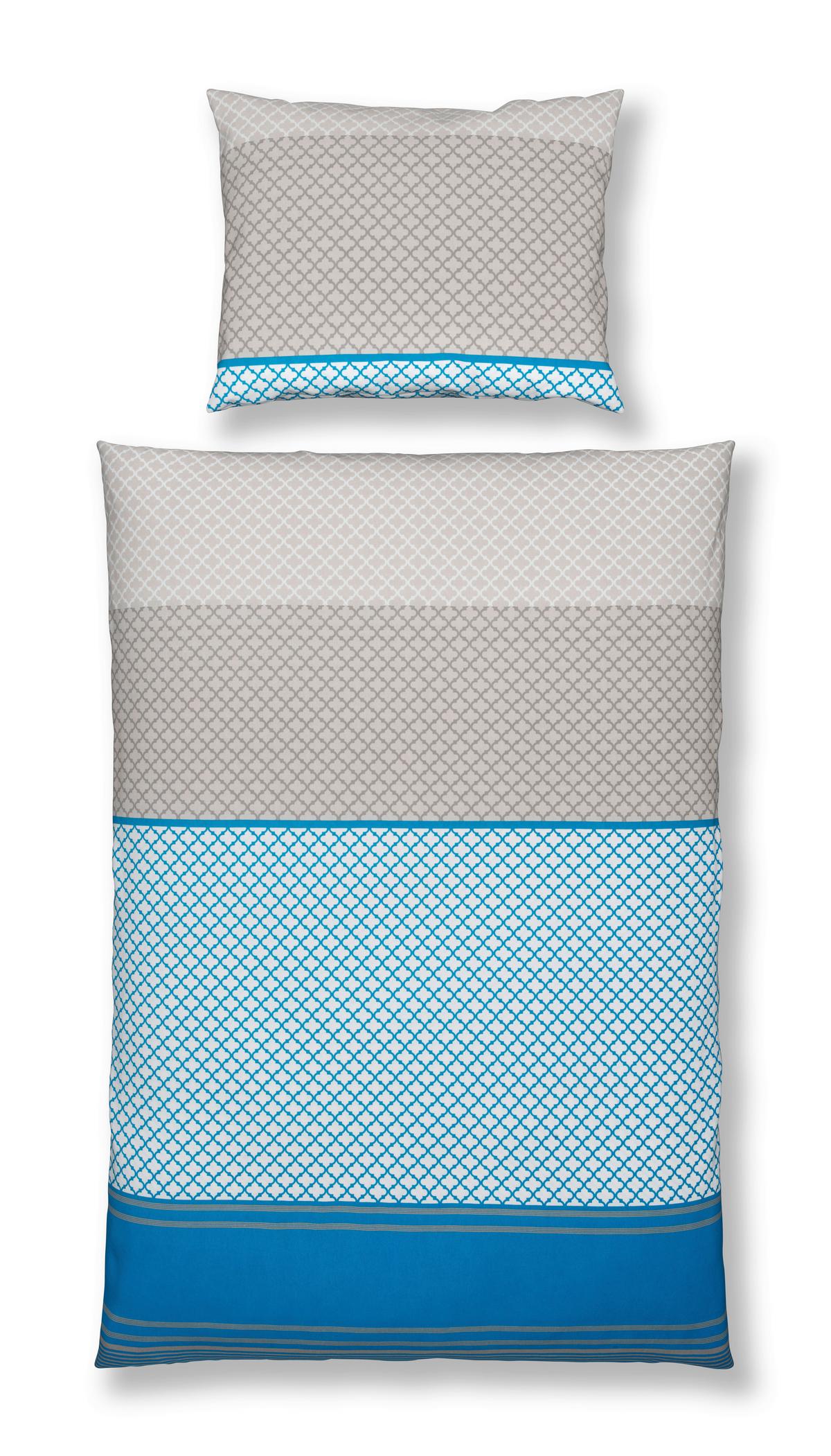 Bettwäsche Amelia - Blau, MODERN, Textil - Luca Bessoni