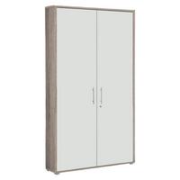 Aktenschrank Office Edition Weiß, Eiche Dekor B: 84,4cm - Weiß/Sonoma Eiche, MODERN, Holzwerkstoff (84,4/185,6/33cm) - MID.YOU