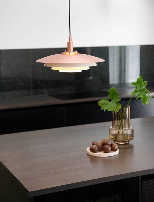 Hängeleuchte Bretagne Kupferfarben D: 38 cm - Kupferfarben, Design, Metall (38/18,8cm) - Nordlux