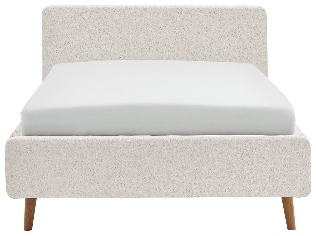 Polsterbett Mattis Abriamo Creme 140x200cm - Eichefarben/Birkefarben, Design, Holz/Textil (140/200cm) - MID.YOU