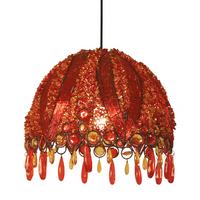 Hängeleuchte Perla H: 101 cm 1-Flammig, Orientalisch - Orange, LIFESTYLE, Kunststoff/Metall (32/101cm) - Näve