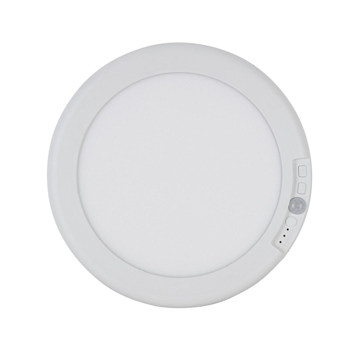 STROPNÉ SVIETIDLO BATTERI - biela, Modern, kov/plast (19/1,5cm) - Mömax