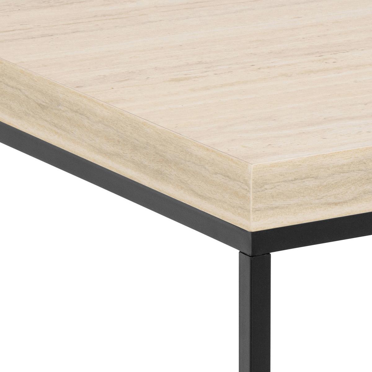 Beistelltisch Barossa 0000102431 - Beige/Schwarz, Design, Holzwerkstoff/Metall (40/40/45cm) - Livetastic