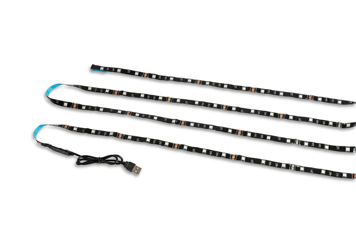 Led-streifen Easymaxx Rgb L: 4,5m Fernbedienung, Dimmbar - Blau/Gelb, Kunststoff (450cm)