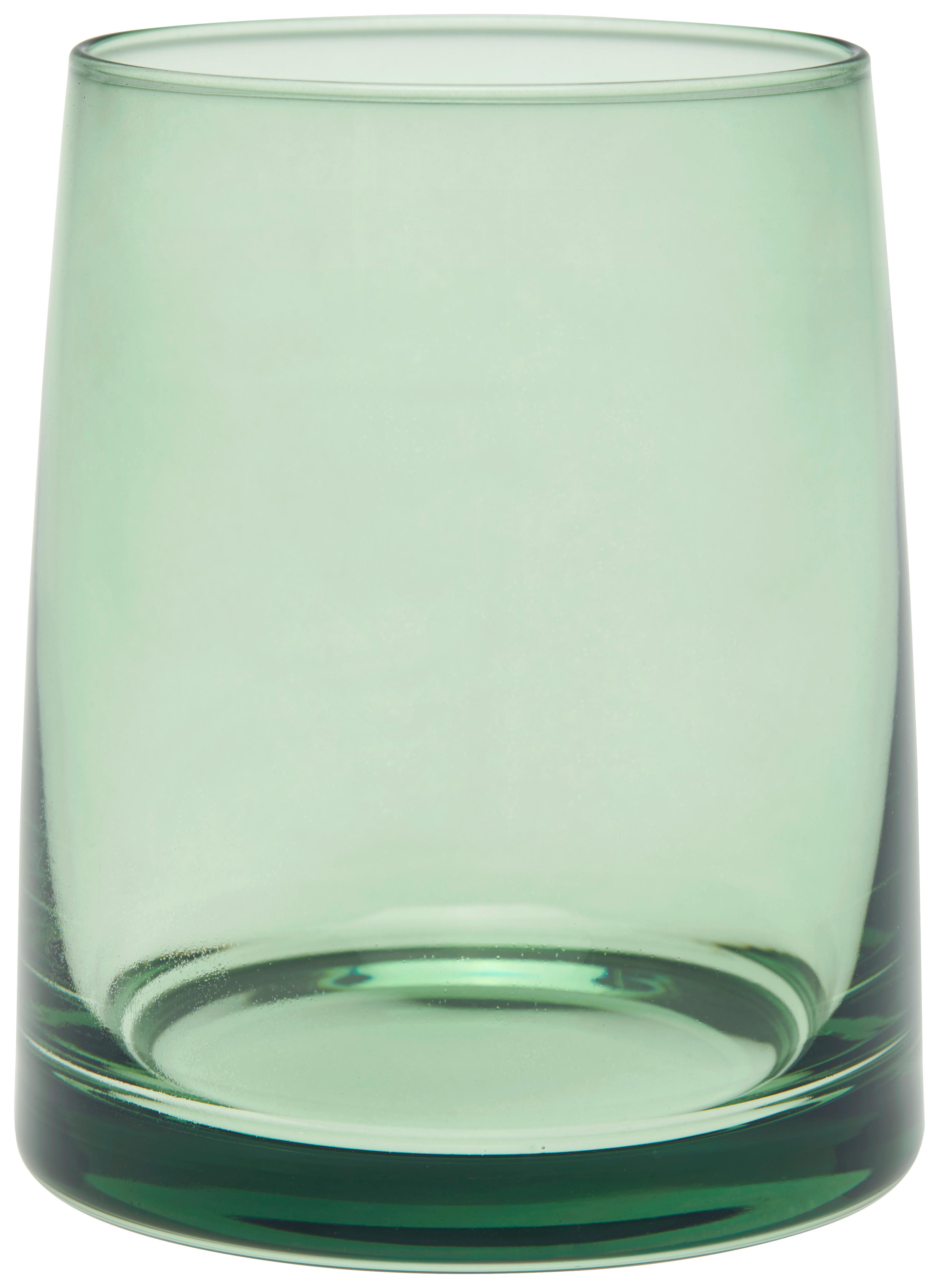 Trinkglas Atlanta - Klar/Grün, MODERN, Glas (8/10cm) - James Wood