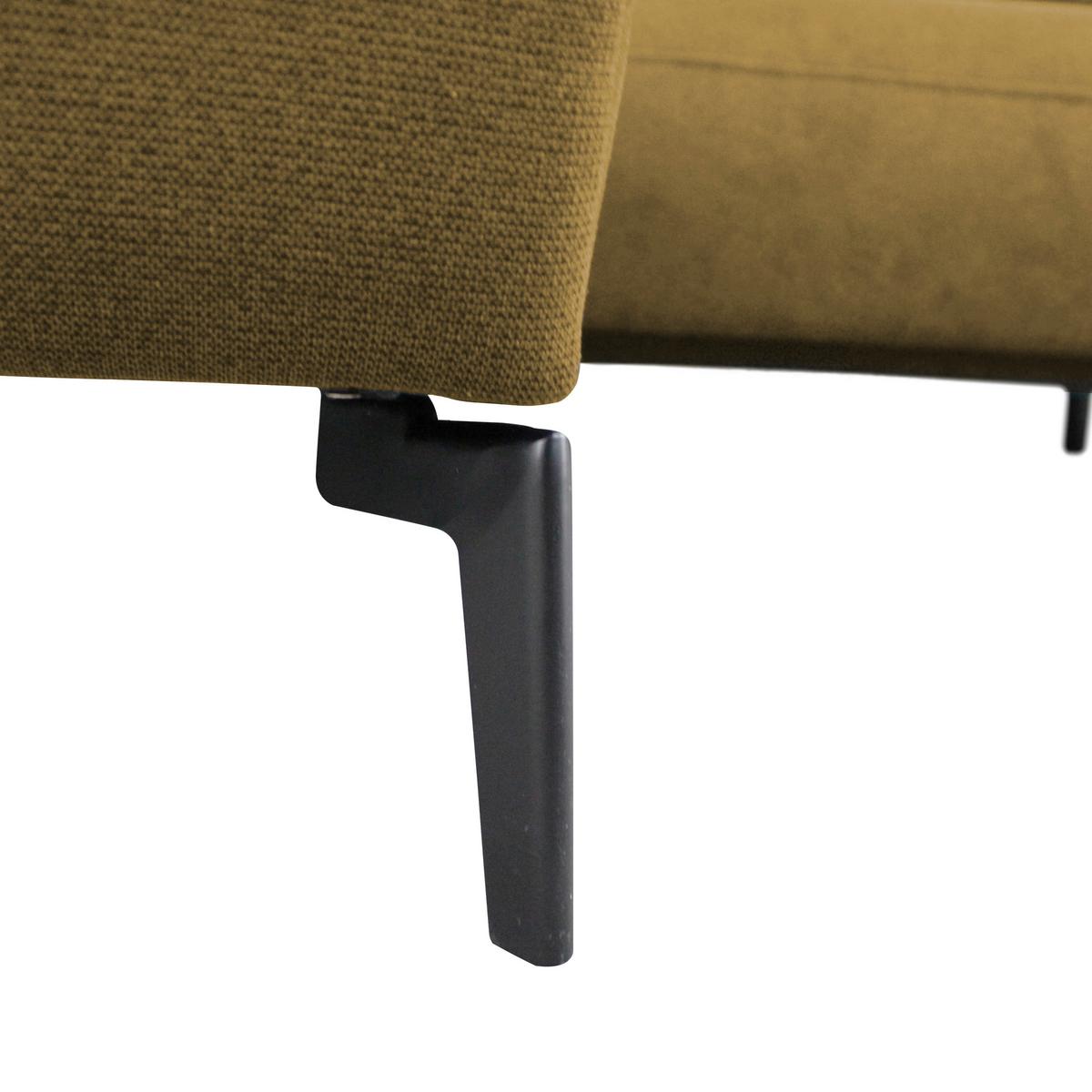 Ecksofa Prince Gelb S: 163x240 cm - Gelb/Schwarz, Design, Textil (163/240cm) - MID.YOU