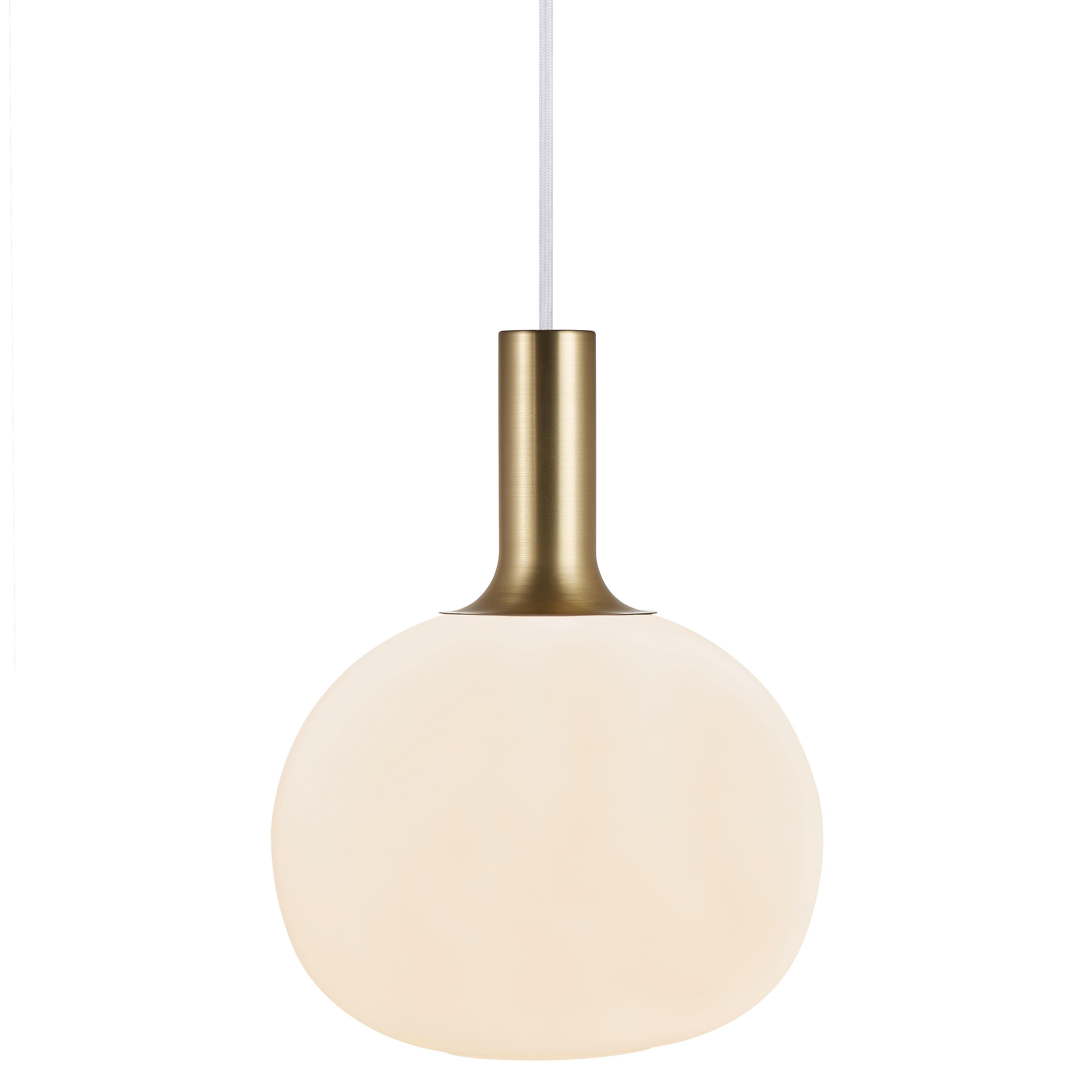 Hängeleuchte Alton Schwarz Missingfarben - Messingfarben/Schwarz, Basics, Glas/Metall (25/33cm) - Nordlux