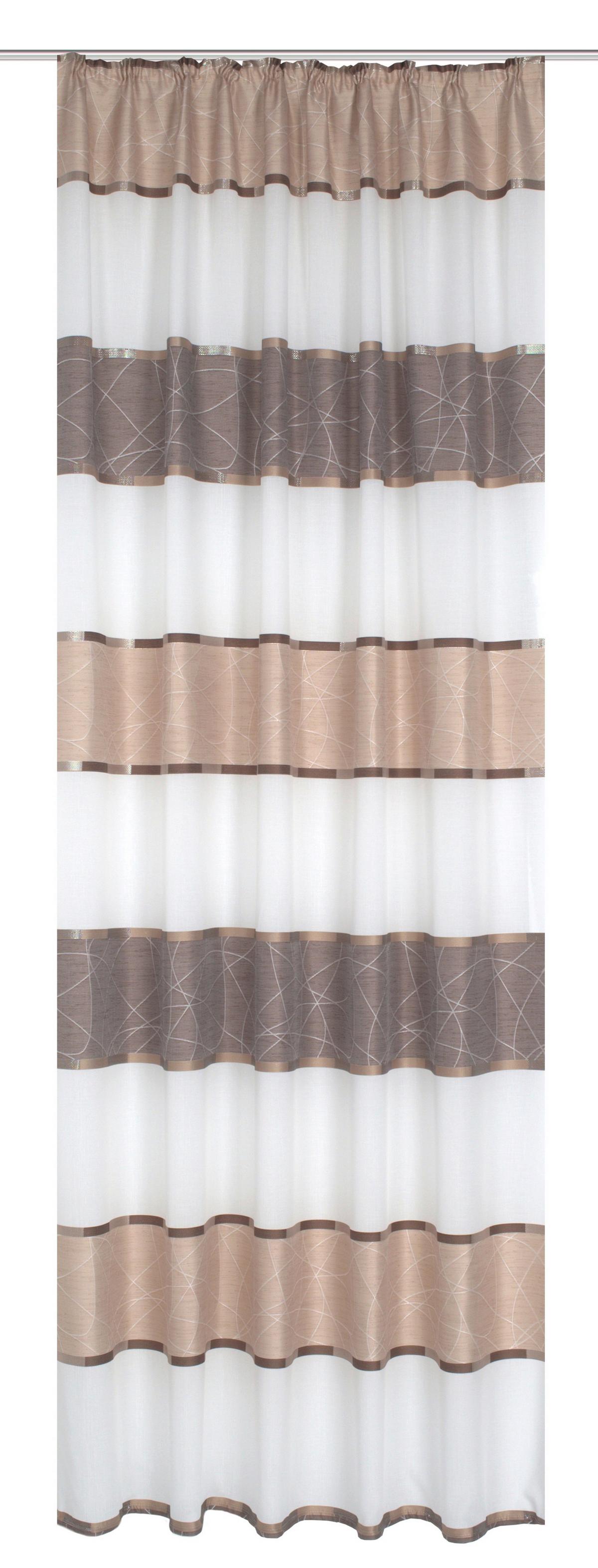 Fertigvorhang Walter - Cappuccino, Design, Textil (140/145cm) - Schmidt W. Gmbh