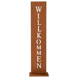 Dekoschild Easymaxx Willkommen 78 cm - Rostfarben/Braun, Basics, Metall (20/77,3/15cm)
