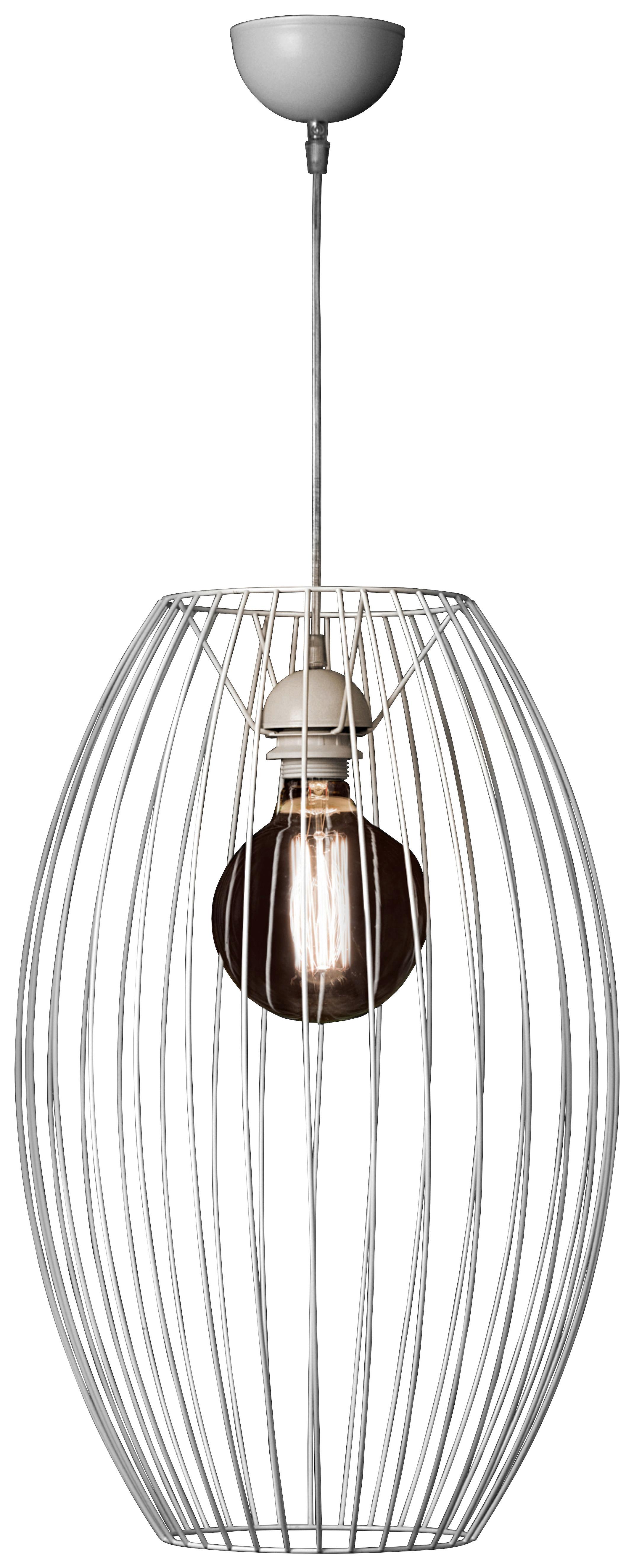 Hängeleuchte Reyna 110 Weiß B: 34 Cm - Weiß, Basics, Metall (34/34/55cm) - Kayoom