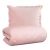 POSTEĽNÁ BIELIZEŇ Ruschen, 70/90 140/200cm - ružová, Romantik / Landhaus, textil (140/200cm) - Zandiara