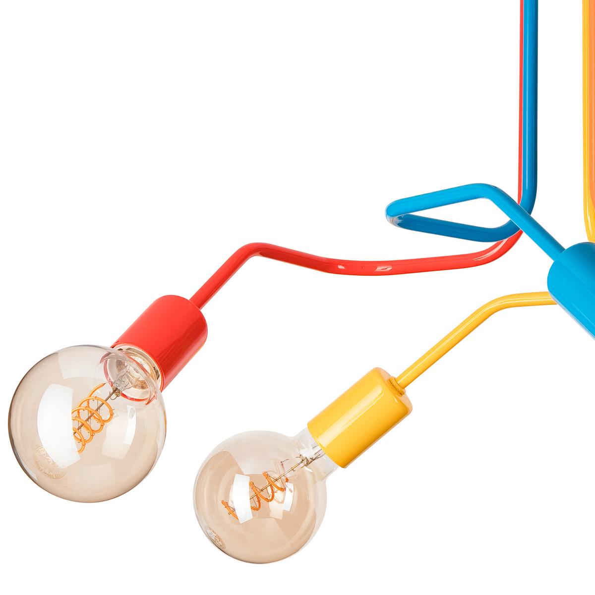 Pendelleuchte Domino Multicolor B: 59 cm - Multicolor, Design, Metall (40/59/59cm)