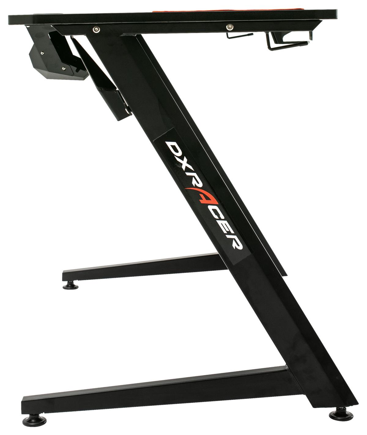 Herní stůl DX RACER - černá, Design, kov/kompozitní dřevo (111/75/60cm) - Dxracer