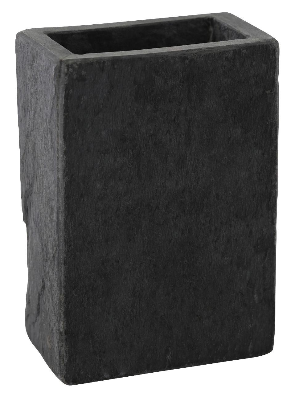 Zahnputzbecher Granada 126767 - Anthrazit, MODERN, Stein (7,5/11/5cm)