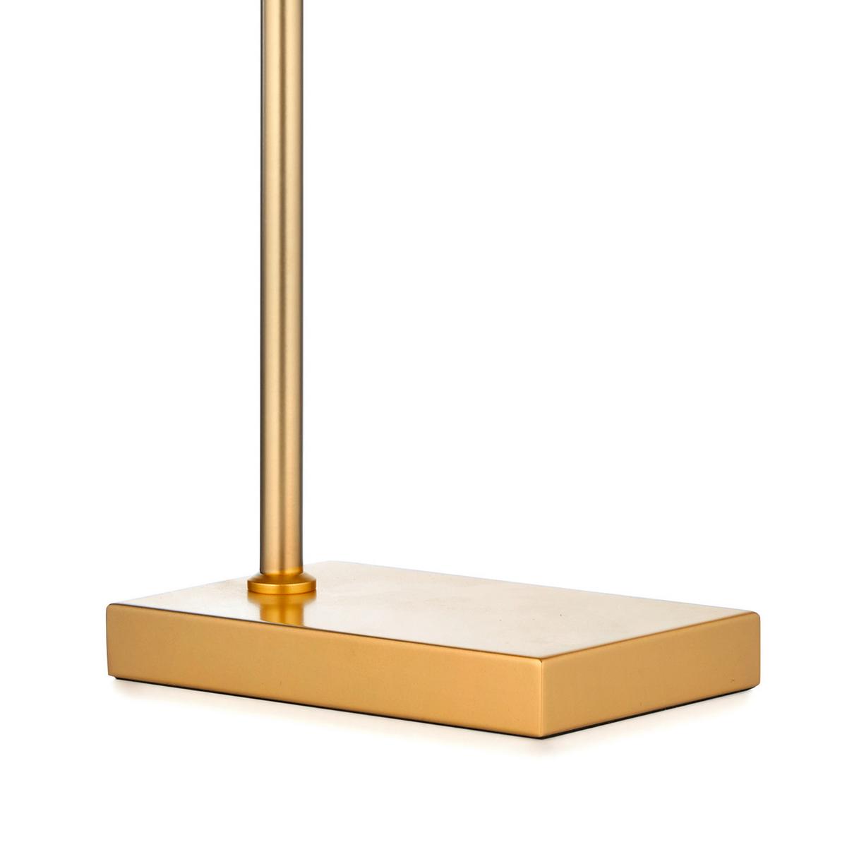 Tischleuchte Cross Bernsteinfarben L: 20 cm - Bernsteinfarben/Cappuccino, KONVENTIONELL, Kunststoff/Metall (20/2/52cm)