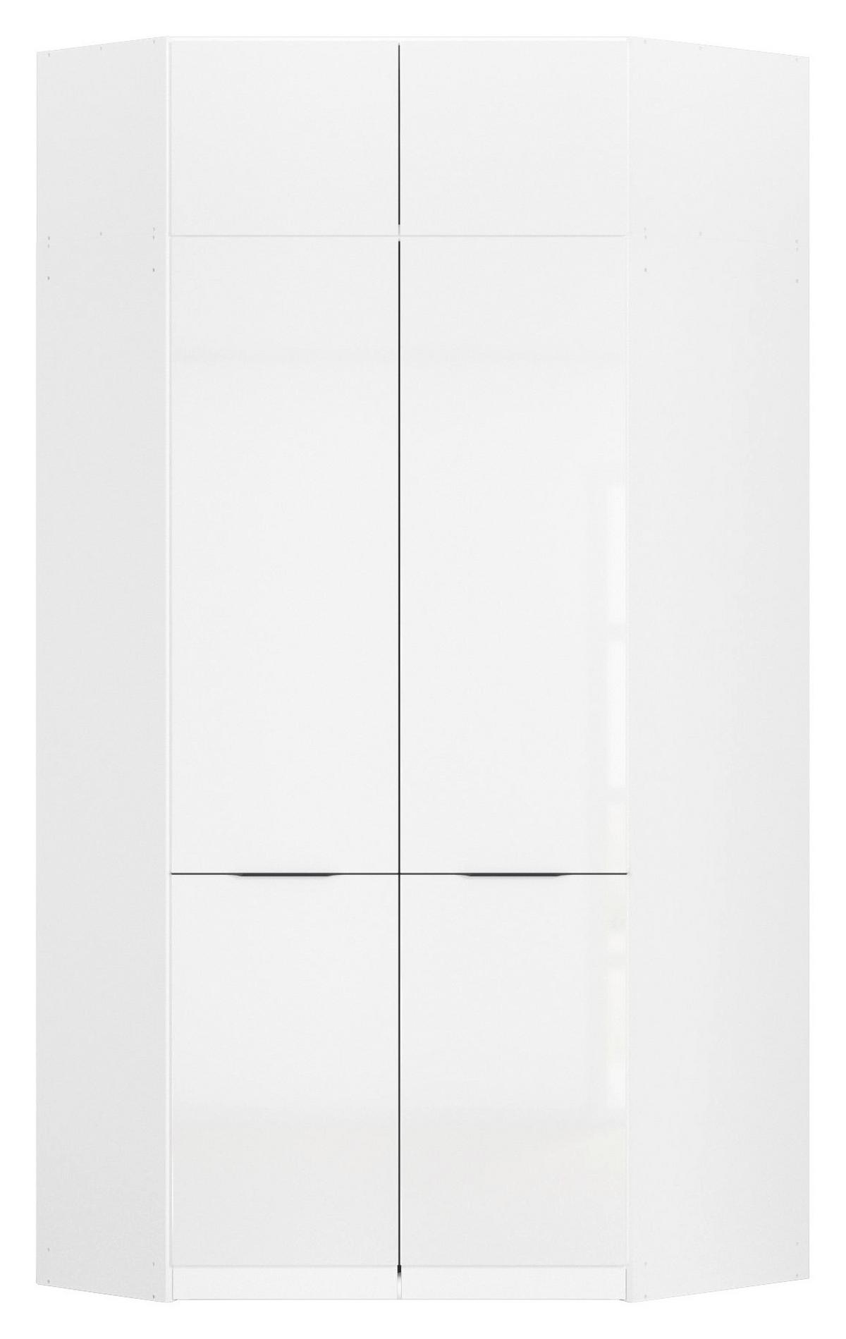Nadstavec na skriňu MAX - biela/biela s vysokým leskom, Konventionell, kompozitné drevo (117/39/104cm)