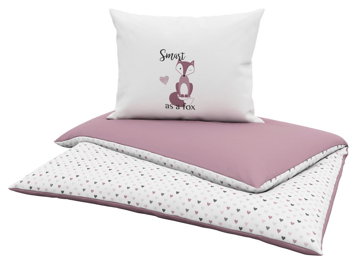 Baba Ágyneműhuzat-garnitúra Lilly - lila/fehér, Modern, textil (100/135cm) - Luca Bessoni