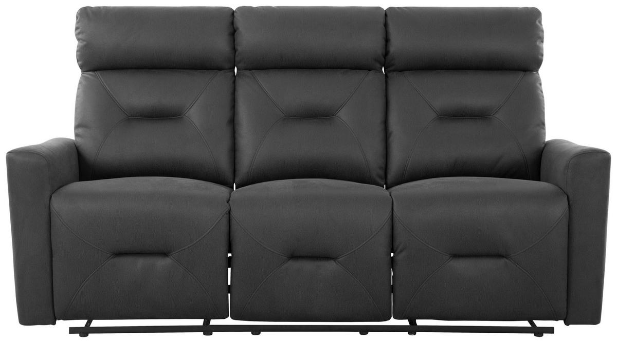 3-sitzer-sofa Aureli Schwarz B: 186,5 Cm - Schwarz, Basics, Holz/Textil (186,5/102,5/92,5cm) - Livetastic