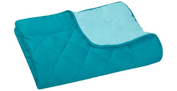Steppdecke Annika Leicht 140x200 Cm - Petrol/Mintgrün, MODERN, Textil (140/200cm) - Luca Bessoni