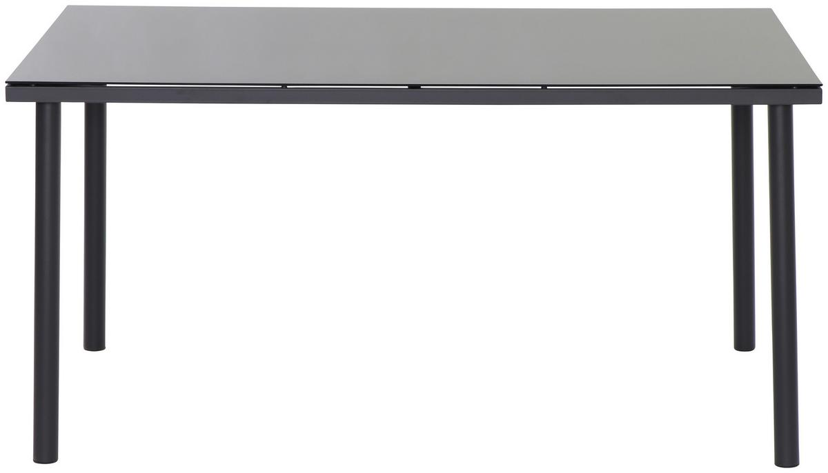 Gartengarnitur 7-tlg. Torino Aus Metall/glas/textil - Grau, MODERN, Glas/Textil (150/74/90cm) - Beldano