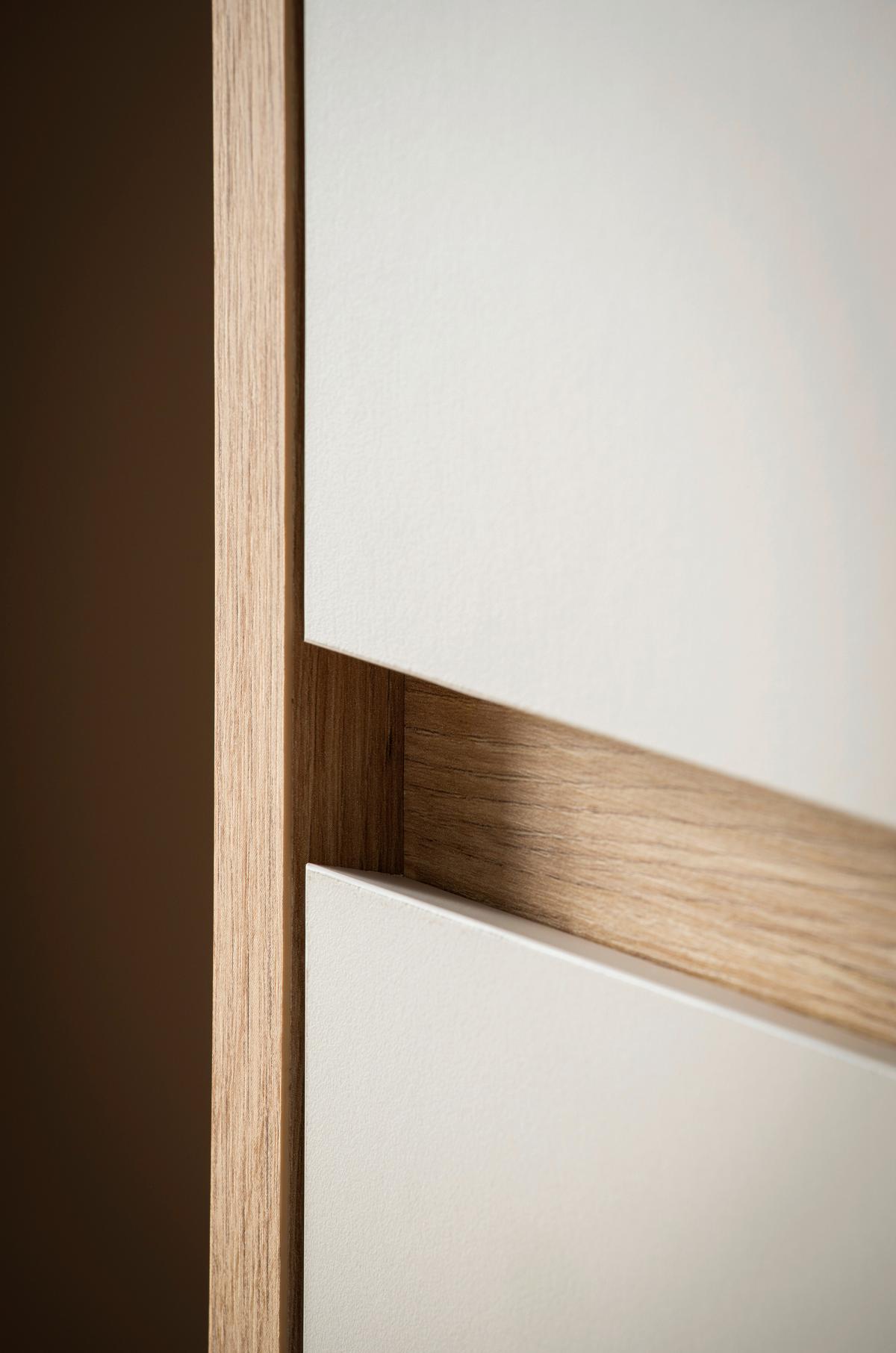 Highboard Sonora Kashmir/Eiche B: 164cm - Kaschmir/Eiche Artisan, Design, Glas/Holzwerkstoff (164/138/40cm) - MID.YOU