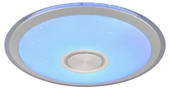 Led-deckenleuchte Karin Ø 42 Cm Mit Farbwechsler - Chromfarben/Weiß, MODERN, Kunststoff/Metall (40cm) - Luca Bessoni